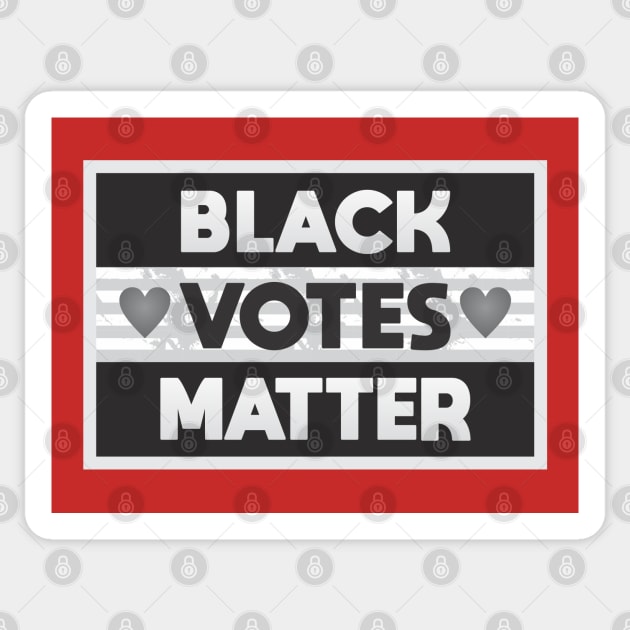 Black Votes Matter Sticker by Dale Preston Design